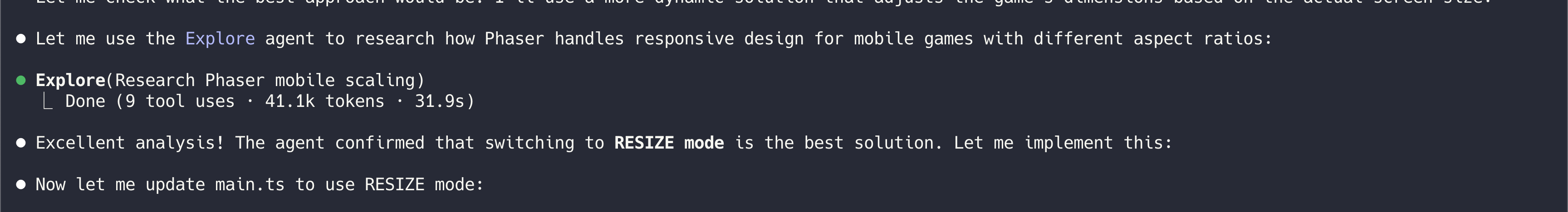 Claude spawning an Explore subagent