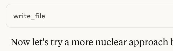 Claude Desktop going nuclear